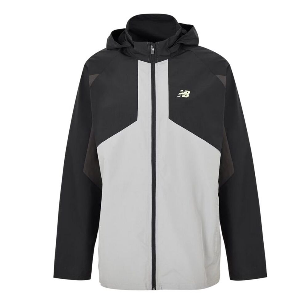 New Balance Mens Balance Colour Block Woven Regular Long-Sleeved  Jacket / Black